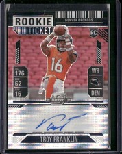 2024 Panini Contenders Optic #113 Troy Franklin Black Pulsar Auto/8