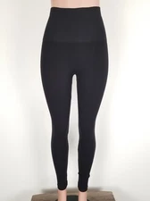 Spanx Leggings Women's XL Black Look At Me Now Seamless Shaping High Waist ..