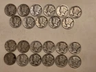 Lot Of 23 Silver Mercury Dimes - All "D" and "S" Mint Marks - No Duplicates