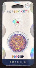 PopSockets Premium Confetti Purple Lilac Glitter Swap PopSocket Pop Socket Grip