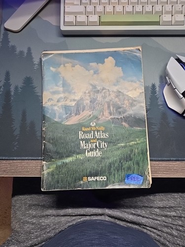 Rand McNally Road Atlas And Major City Guide 1991 Paperback Vintage