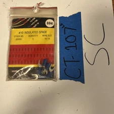 Whitco 10 Forked Insulated Spade Terminal 5-Pack Electrical Wire Connectors