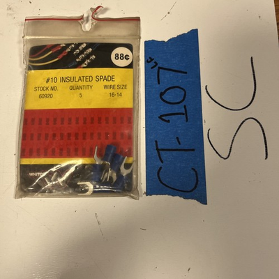 #ad #ad Whitco 10 Forked Insulated Spade Terminal 5 Pack Electrical Wire Connectors $4.80