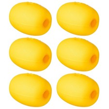 6 Pcs Buoys Float Rope Floats Marine, 4" x 3", 4/5" Hole Deep Water Fishing M...