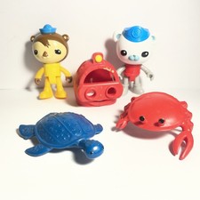 Octonauts Figure Captain Barnacles Heat Proof Suit Shellington Crab Turtle