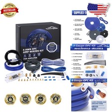 Pro 4 Gauge OFC Amp Kit - Ultra Flex Wire, RCA, 150A Fuse Included