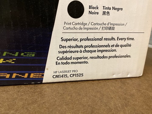 Lote 2 Cartuchos de Tóner LaserJet HP 128A (CE320A) Nuevos Genuinos - Negro Exp 2016 - Imagen 8 de 24
