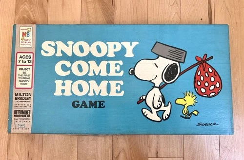 Vintage 1966 Snoopy Come Home Board Game Milton Bradley - Complete