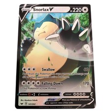Pokémon Snorlax V Ultra Rare Holo 141/202 Swsh01 Sword & Shield Pokemon TCG NM on eBay