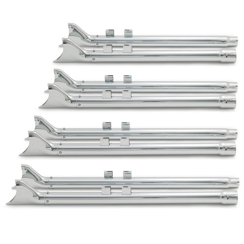 36" Fishtail Dual Slip on Mufflers Exhaust For Harley Touring 17-25 Police FLHTP - Picture 5 of 11