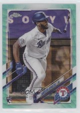 2021 Topps Chrome Aqua Wave Refractor 64/199 Sherten Apostel #126 a3q