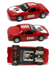 1985 TYCO HP7 HP-7 Curvehugger Red Pontiac Fiero 86 Car Slot Car Unused 6970