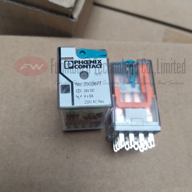 New Phoenix Contact NO.2903677 24VDC 6A 250VAC Power Relay x5PCS | eBay