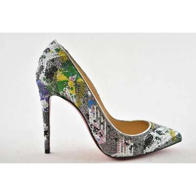 Escarpins Christian Louboutin Pigalle Follies 100 Paillettes Dragonfly - Taille 42, Neuf Avec Boîte