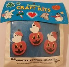 Ghostly Pumpkin Magnet Halloween Kids' Felt Craft Project Kit Mac Enterprises