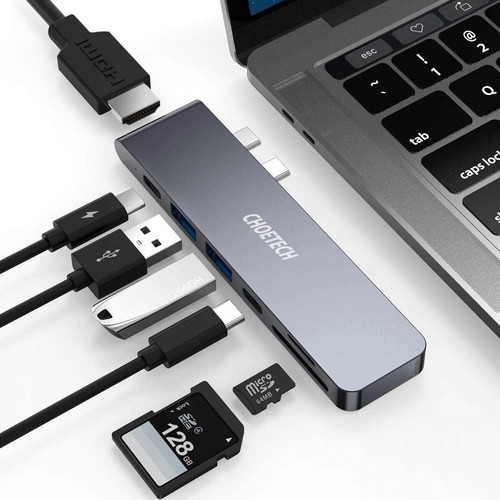 Choetech HUB-M14 USB-C 7 in 1 Expand Docking Station Hub for MacBook Pro - Picture 2 of 2