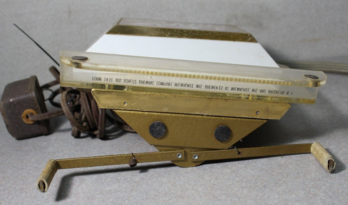 1951 Schlitz Lighted Beer Sign Register/Counter Topper Form 14-51 Hammer Bros. - Foto 8 di 8