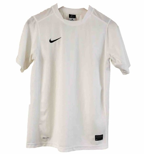 Nike Pro Youth Boys Sz XL Dri Fit Short Sleeve Sports Shirt 13/15 Y White Crew