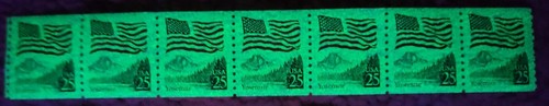 Scott #2280a Flag Yosemite Plate # Coil (PNC5) of 5 Stamps MNH P#11 End of coil - Picture 2 of 2
