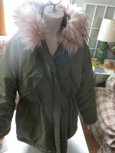 H \u0026 M Olive Green Utility Parka Coat 