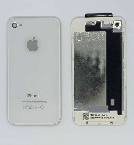 Apple iPhone 4 Glass Back Battery Cover - Colour: White - Model A1387 - Zdjęcie 5 z 7