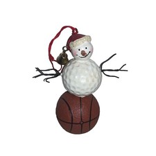 Snowman Christmas Ornament- sports Theme