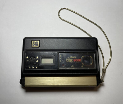 Vintage Kodak Disc 8000 Point Shoot Lens Disk Film Camera Built-in  Flash