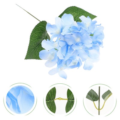  10 Pcs Lilac Faux Flowers Artificial Hydrangea Theme Party Decorations Bride