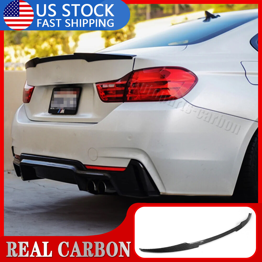 Real Carbon Fiber Rear Trunk Spoiler Wing For 14-20 BMW F32 Coupe 428i 430i 435i