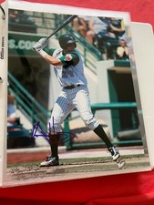 AUSTIN HEDGES AUTOGRAPHED SIGNED 8X10 PHOTO PADRES #2 COA