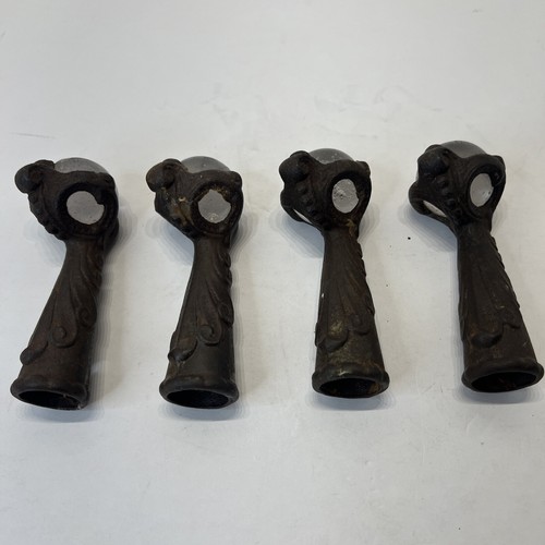 Antique Cast Iron Furniture Foot Glass Ball Claw Feet Piano Stool Hardware Lot 4 - Picture 4 of 11