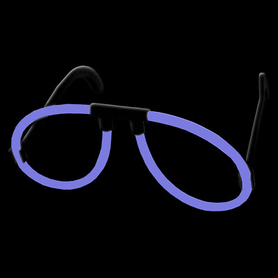 Lila Knicklichter Pilotenbrille   8h Leuchtdauer, Perfekt für Partys