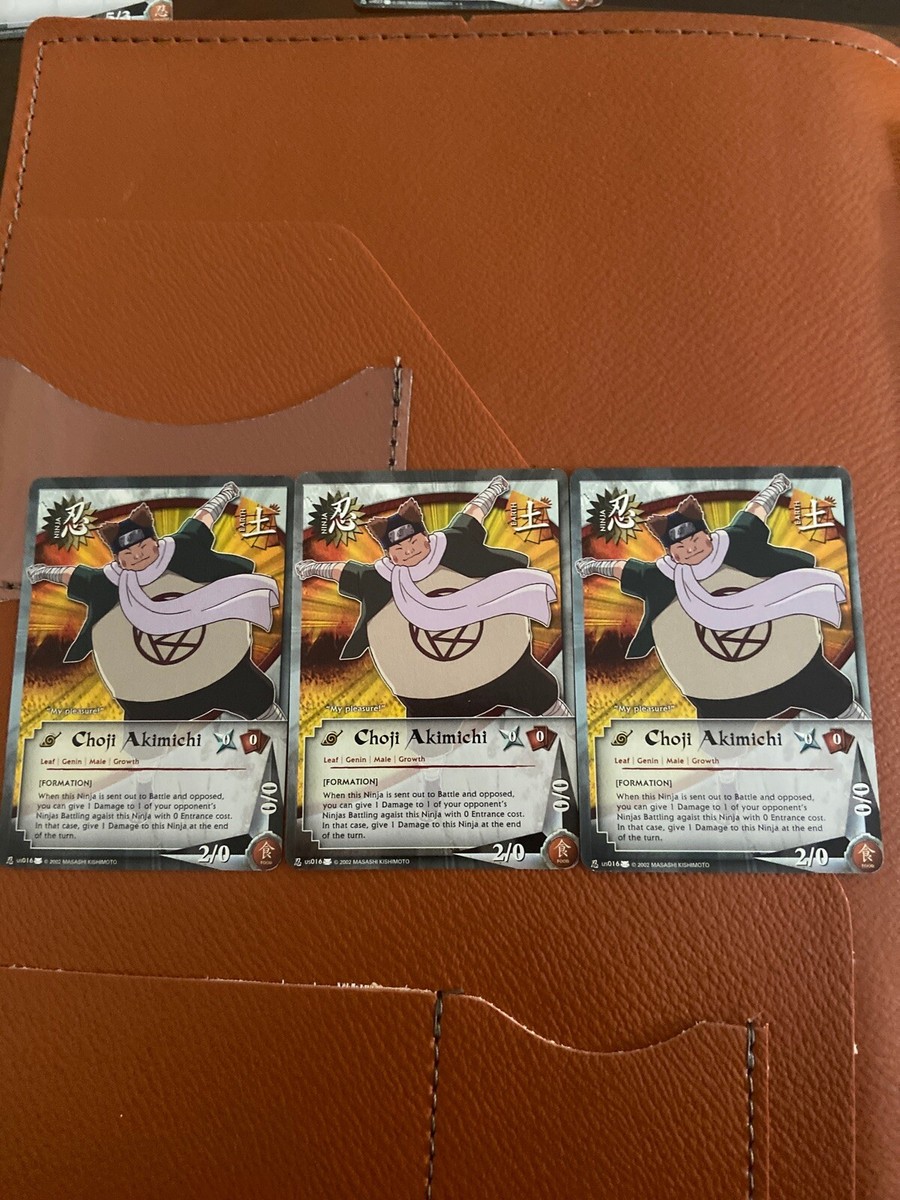 3x Choji Akimichi - N-US016 - Common Unl NM Eternal 2B3 | eBay