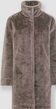 Heine Taupe Reversible Jacket - Size 12, Rrp=£169 ***now Only £49*** (e85306)