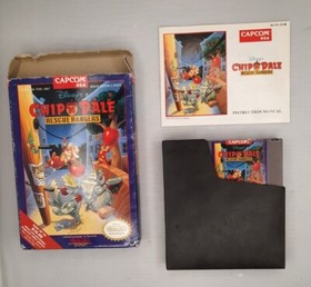 Disney's Chip 'n Dale Rescue Rangers Nintendo NES CIB Completo Inserto de Tarjeta Reg