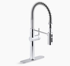 Kohler K-22973-CP Crue  semi-professional kitchen sink faucet, Polished Chrome