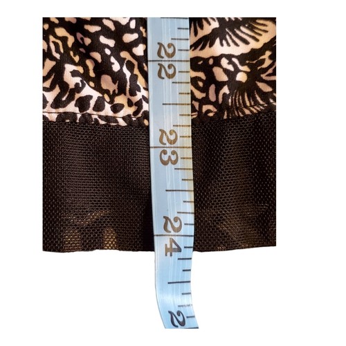 Marilyn Monroe Intimates Ladies L Black/ White Floral Print Black Mesh Lace Trim - Picture 6 of 7
