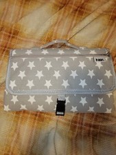 Portable Baby Changing Pad gray with white stars. Shipped from thr     USA