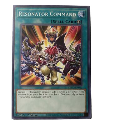 YuGiOh Spell Card Resonator Command ETCO-EN062 1st Edition Common