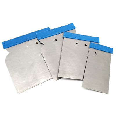 Japanspachtel Set Metall 4 teilig | Metallspachteln 4 x Spachtel auftragen Metal