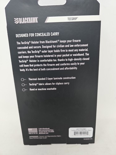 Blackhawk TecGrip Pocket Holster Size 2 - 40TP02BK SIG Sauer P365/P238 - Picture 5 of 5