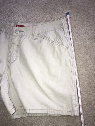 VTG Y2K UNIONBAY Zip Fly High Waist Khaki Beige Union Bay Mom Shorts Sz 11 - Picture 11 of 24