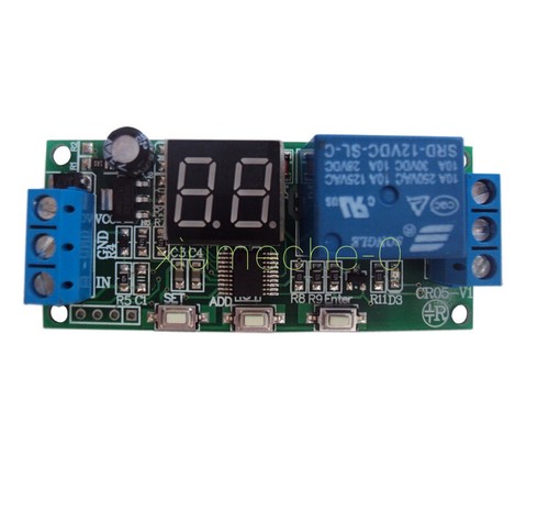 DC 12V Programmable Cycle Delay Turn on/off Timer Control Relay Switch ...
