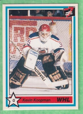 1990-91 7th Inning Sketch WHL #257 Kevin Koopman Victoria Cougars Pre Rookie