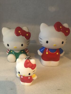 Sanrio Hello Kitty - 2x Figuren und 1x Schlüsselanhänger (S078)