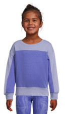 Athletic Works Girls Fleece Sweatshirt Size M 7-8 Lilac Mist Color
