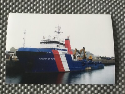 Kingdom of Fife - Offshore Supply Vessel - British Ship - Foto - 15x10cm