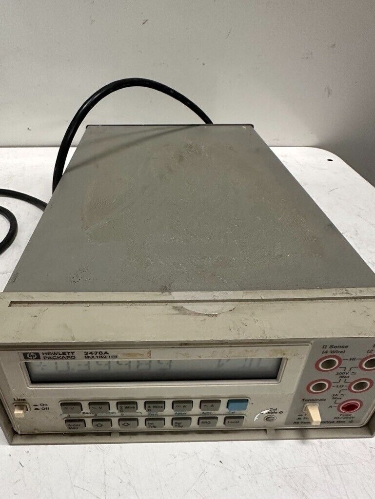 HP 3478A DIGITAL MULTIMETER 5.5 DIGIT GBIB #NONE SELF TEST HP 3478A DIGITAL MULTIMETER 5.5 DIGIT GBIB #NONE SELF TEST