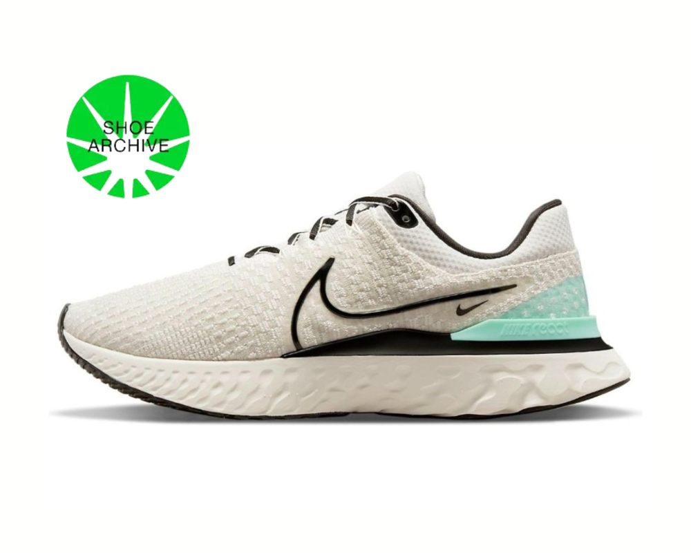 Men's Nike React Infinity Run Flyknit 3 White Black Size 9 DH5392-004
