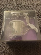 Tender Times Silver Plated Baby My First Cup New in Box SEALED